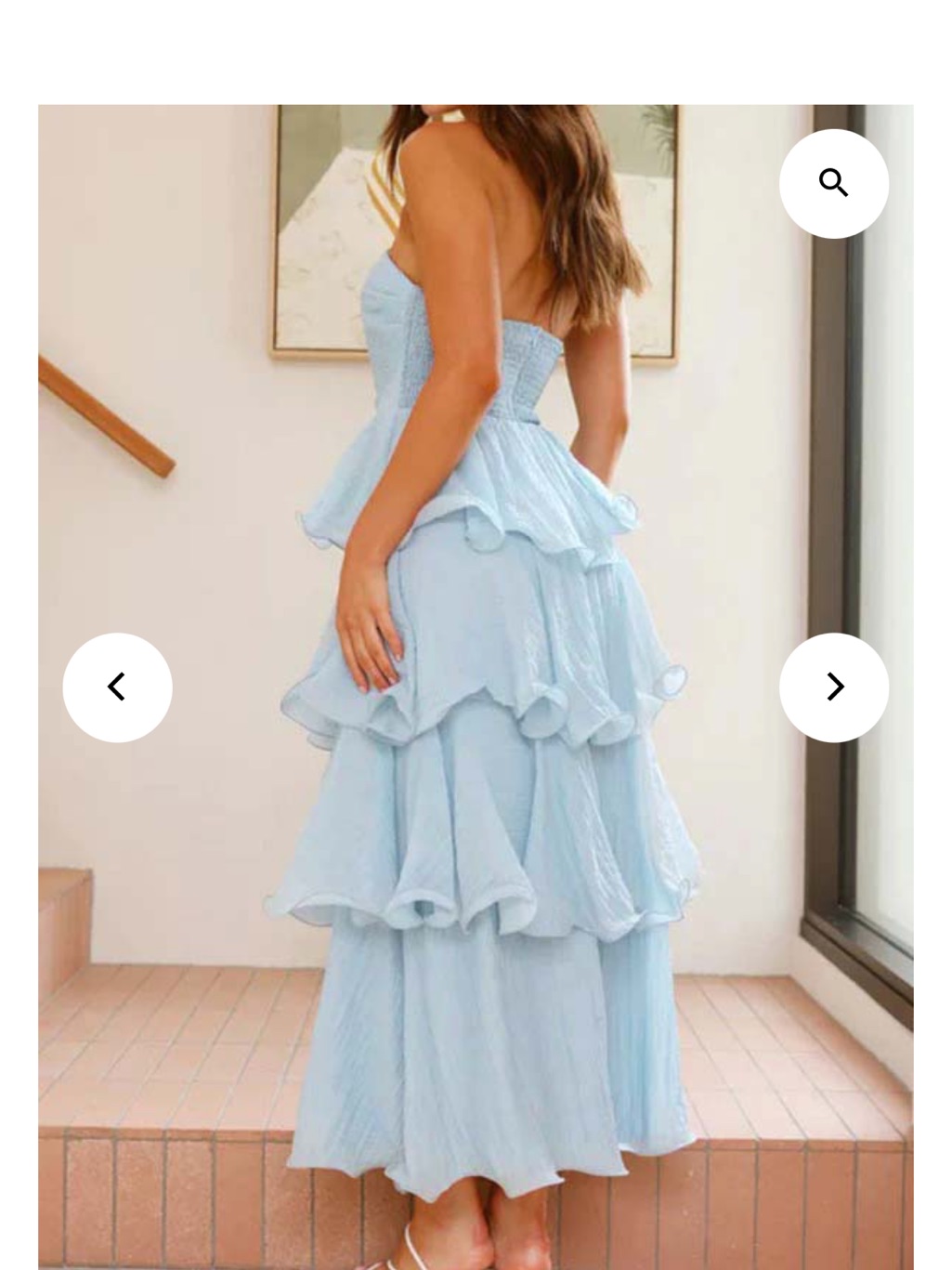 Brand New Sunlit Strapless Ruffled Tier Dress — image 3 of 4